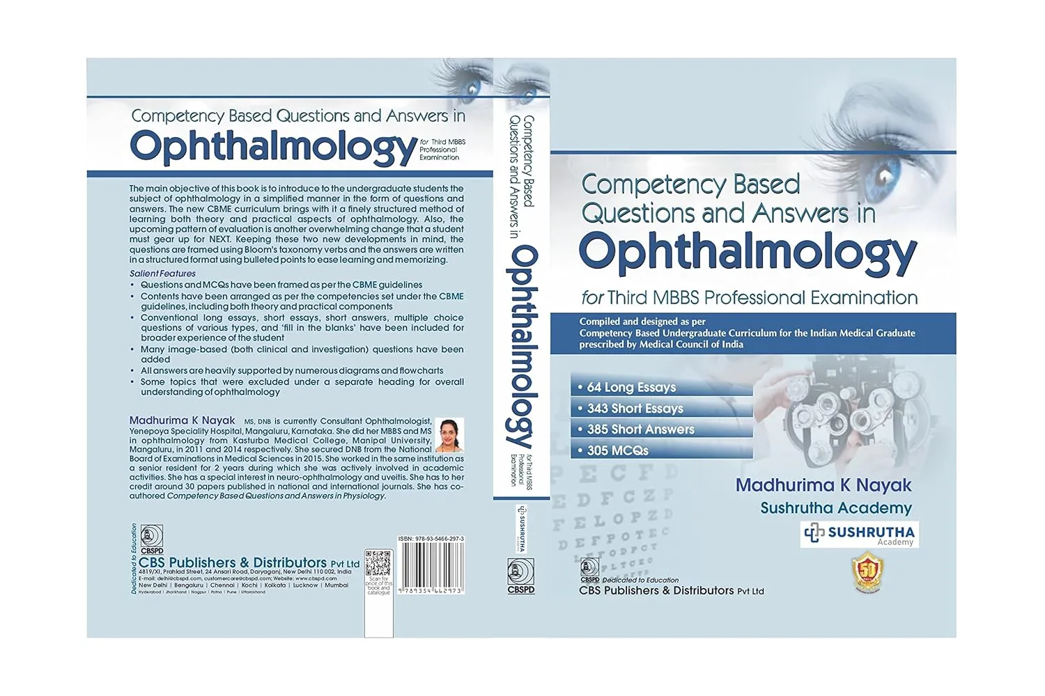 Competency Based Questions And Answers In Ophthalmology For Third Mbbs Professional Examination | Paperback