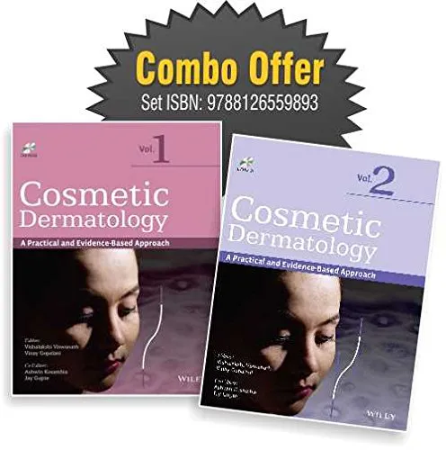 Cosmetic Dermatology A Practical and Evidence Based Approach | 2 Vol Set With DVD | Hardcover