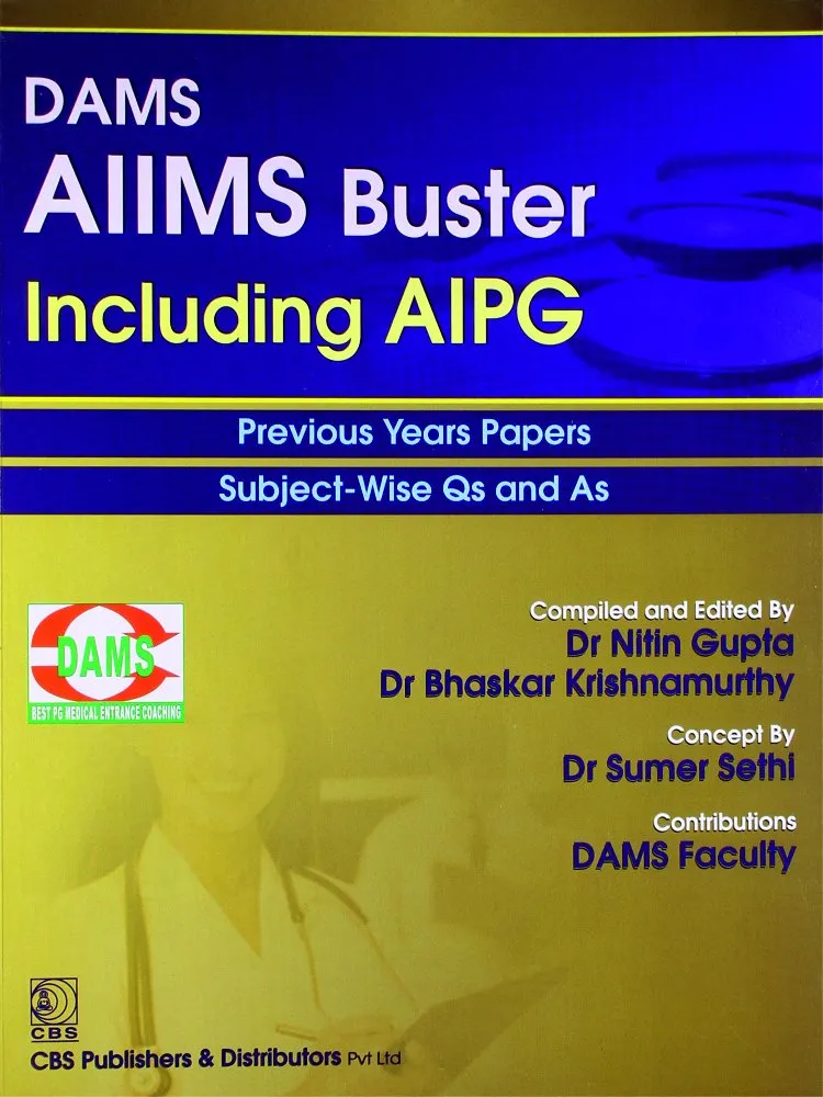 DAMS AIIMS Buster Including AIPG Previous Years Papers Subject-Wise Qs and As | Paperback