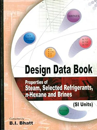 Design Data Book Properties of Steam | Selected Refrigerants | n-Hexane and Brines