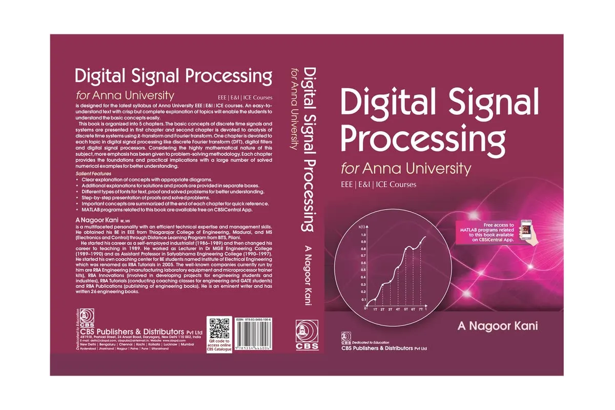 Digital Signal Processing For Anna University Eee/EandI/Ice Courses | Paperback