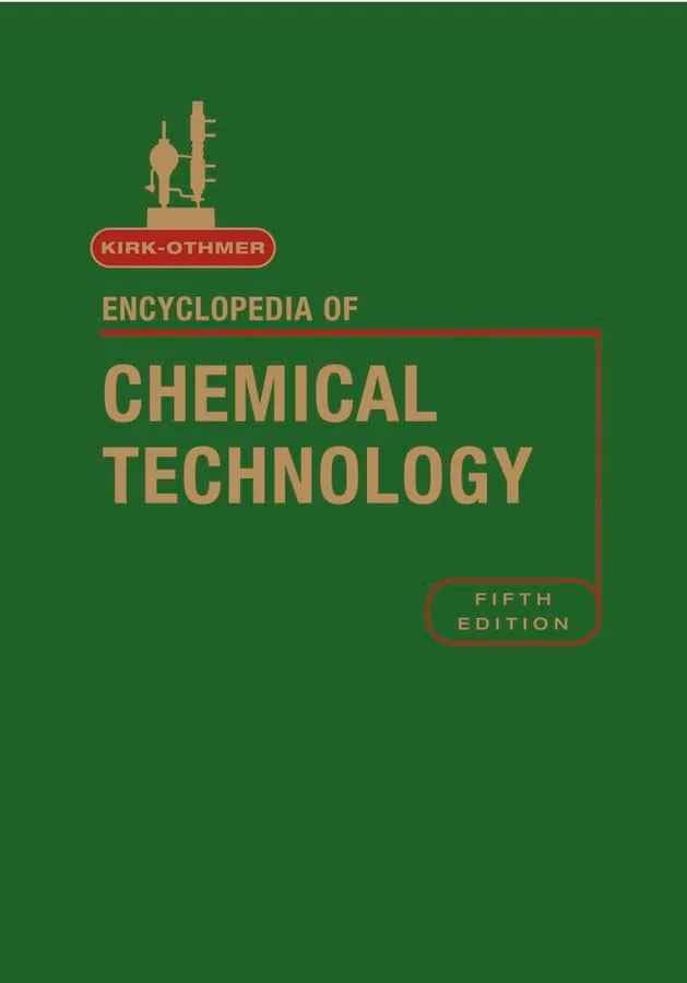 Encyclopedia of Chemical Technology | 5th Edition | 27 Volume Set (Available Vols. 1 to 27)