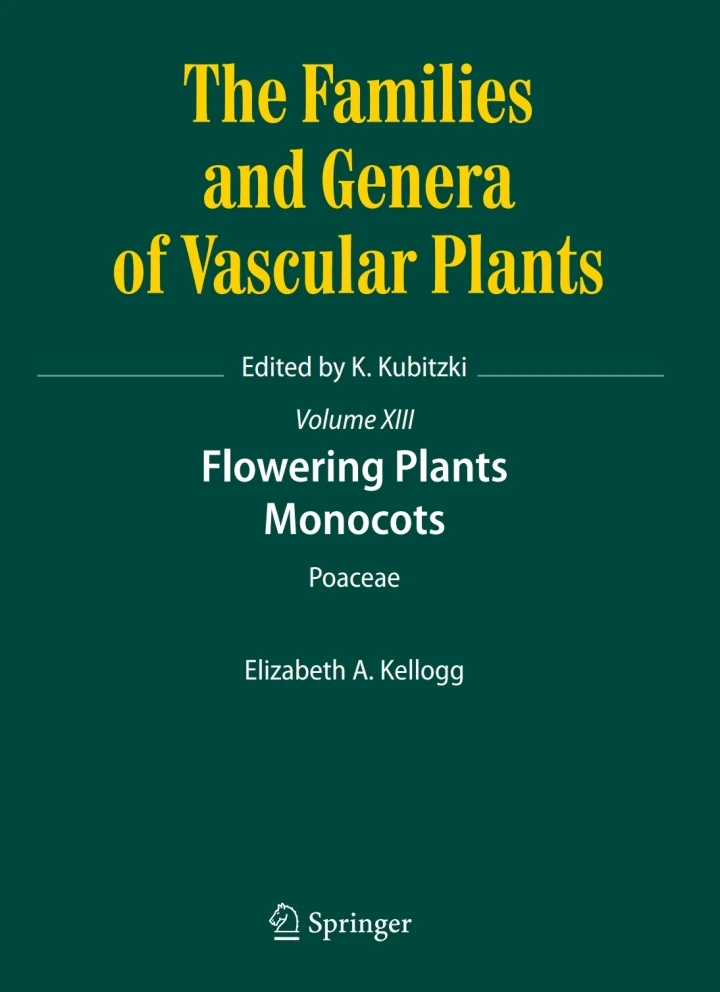 The Families and Genera of Vascular Plants | Volume 13 | Hardcover