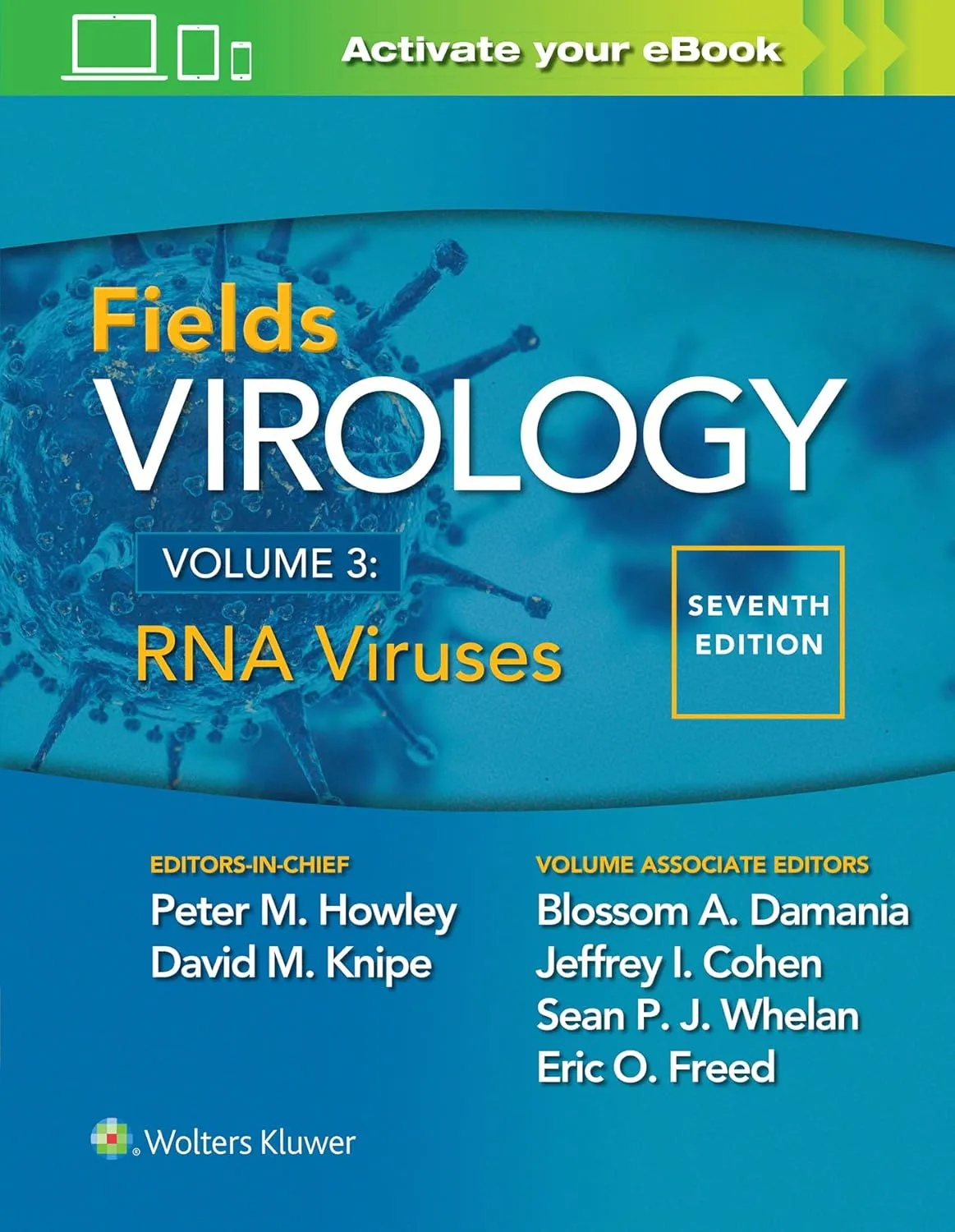 Fields Virology RNA Viruses Volume 3 With Access Code | 7th Edition | Hardcover