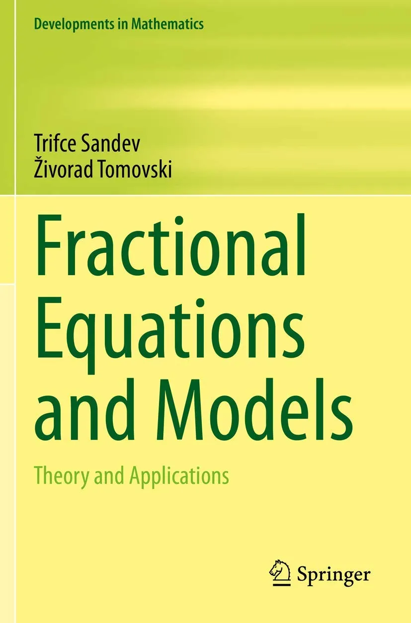 Fractional Equations And Models Theory And Applications | Paperback