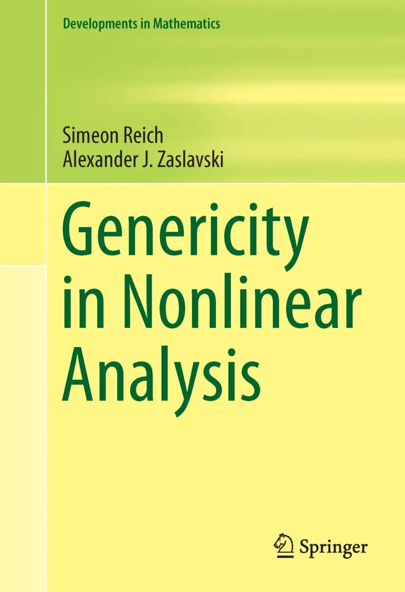 Genericity in Nonlinear Analysis | Hardcover