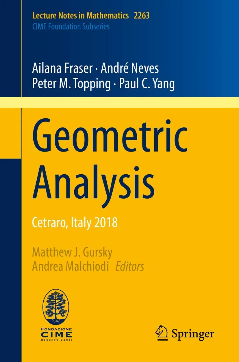 Geometric Analysis Cetraro Italy 2018 | Paperback