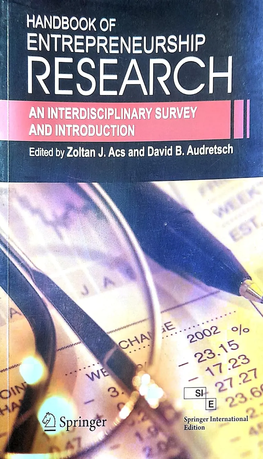 Handbook of Entrepreneurship Research An Interdisciplinary Survey and Introduction | Paperback