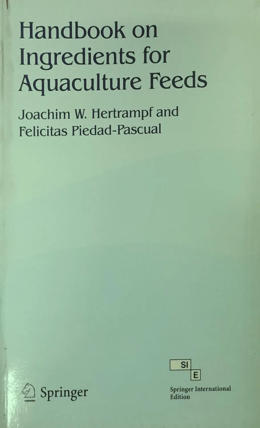Handbook on Ingredients for Aquaculture Feeds | Paperback