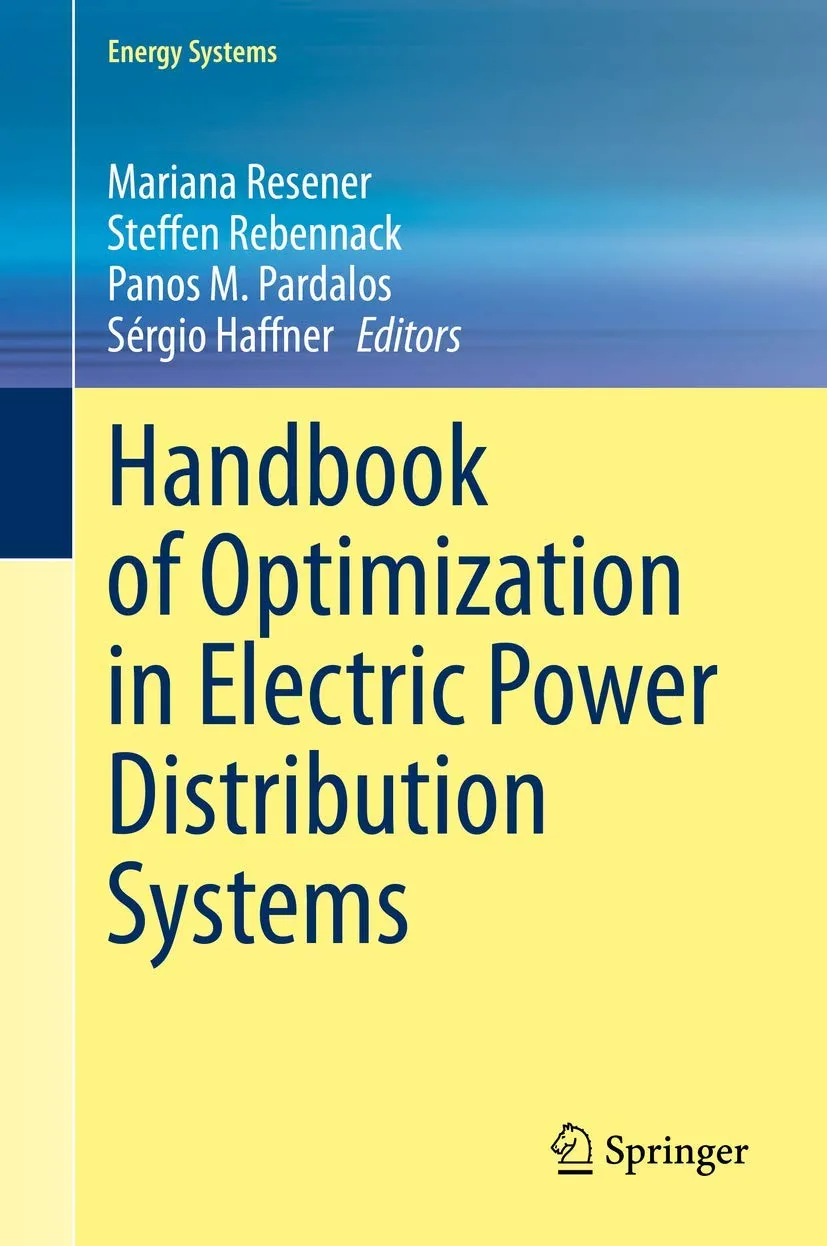 Handbook Of Optimization In Electric Power Distribution Systems | Hardcover