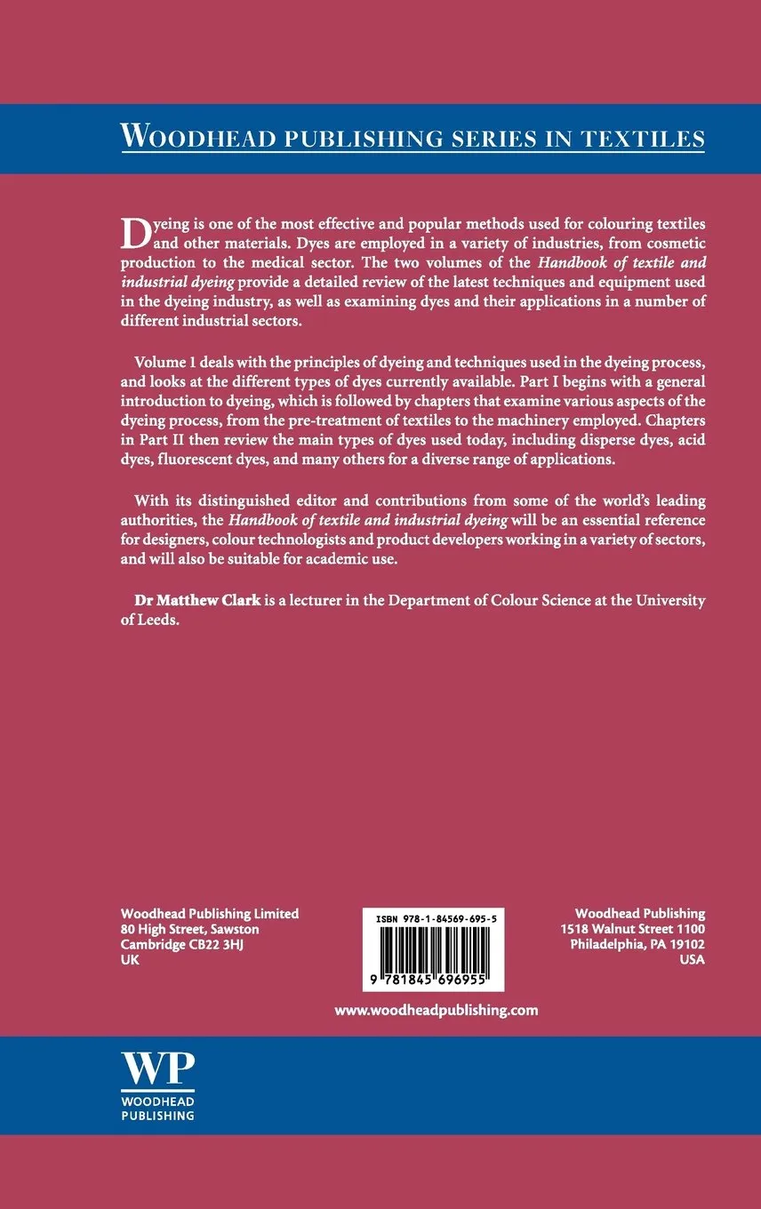 Handbook of Textile and Industrial DyeingPrinciples | Processes and Types of Dyes | Volume 1 | Hardcover