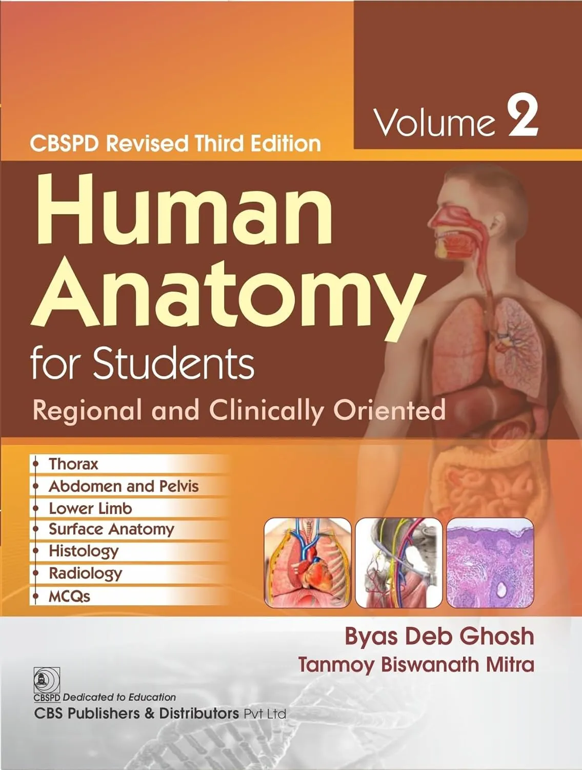 Human Anatomy For Students Regional And Clinically Oriented Cbspd Revised Third Edition Vol 2 | Paperback