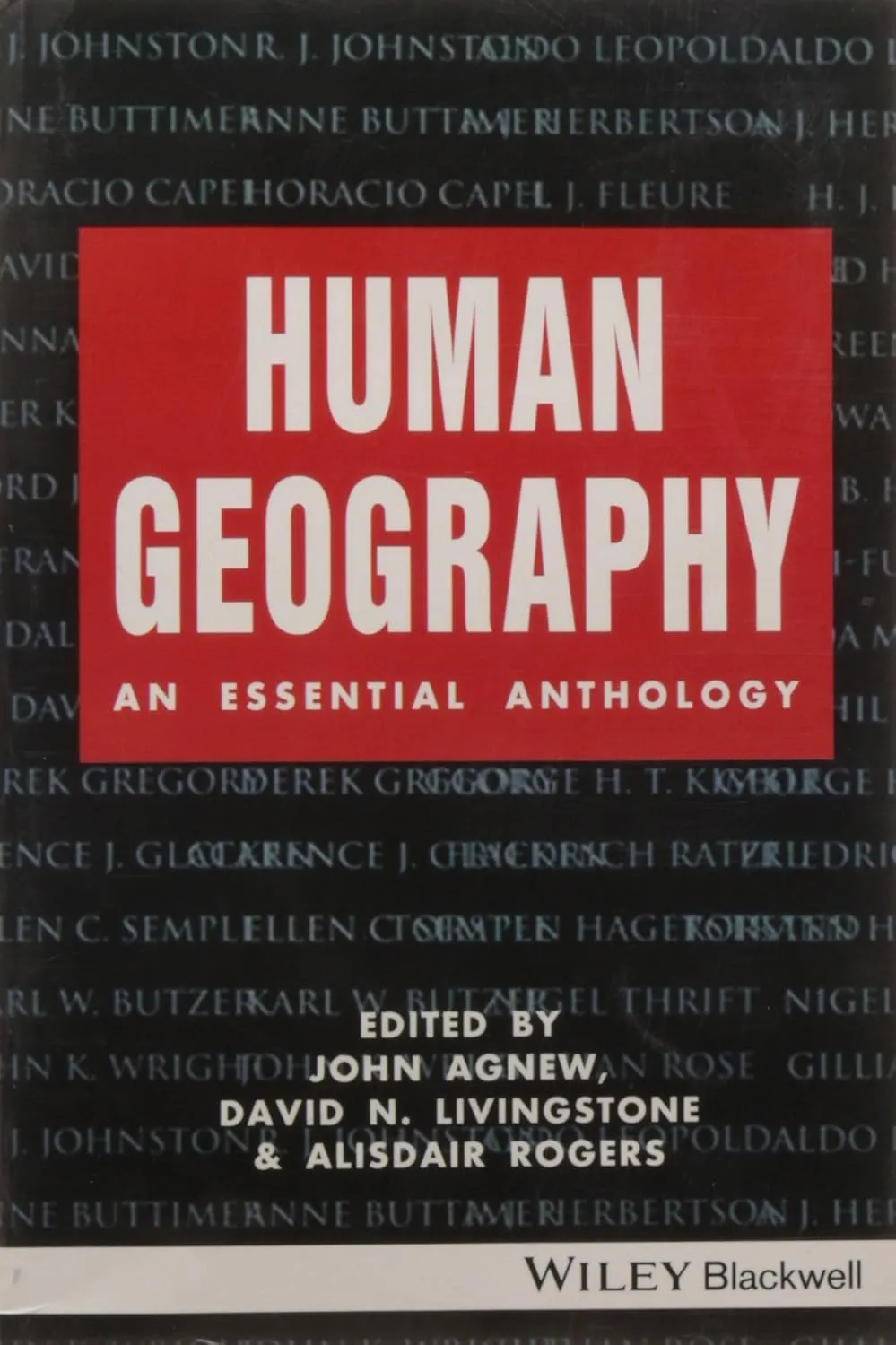 Human Geography An Essential Anthology | Paperback