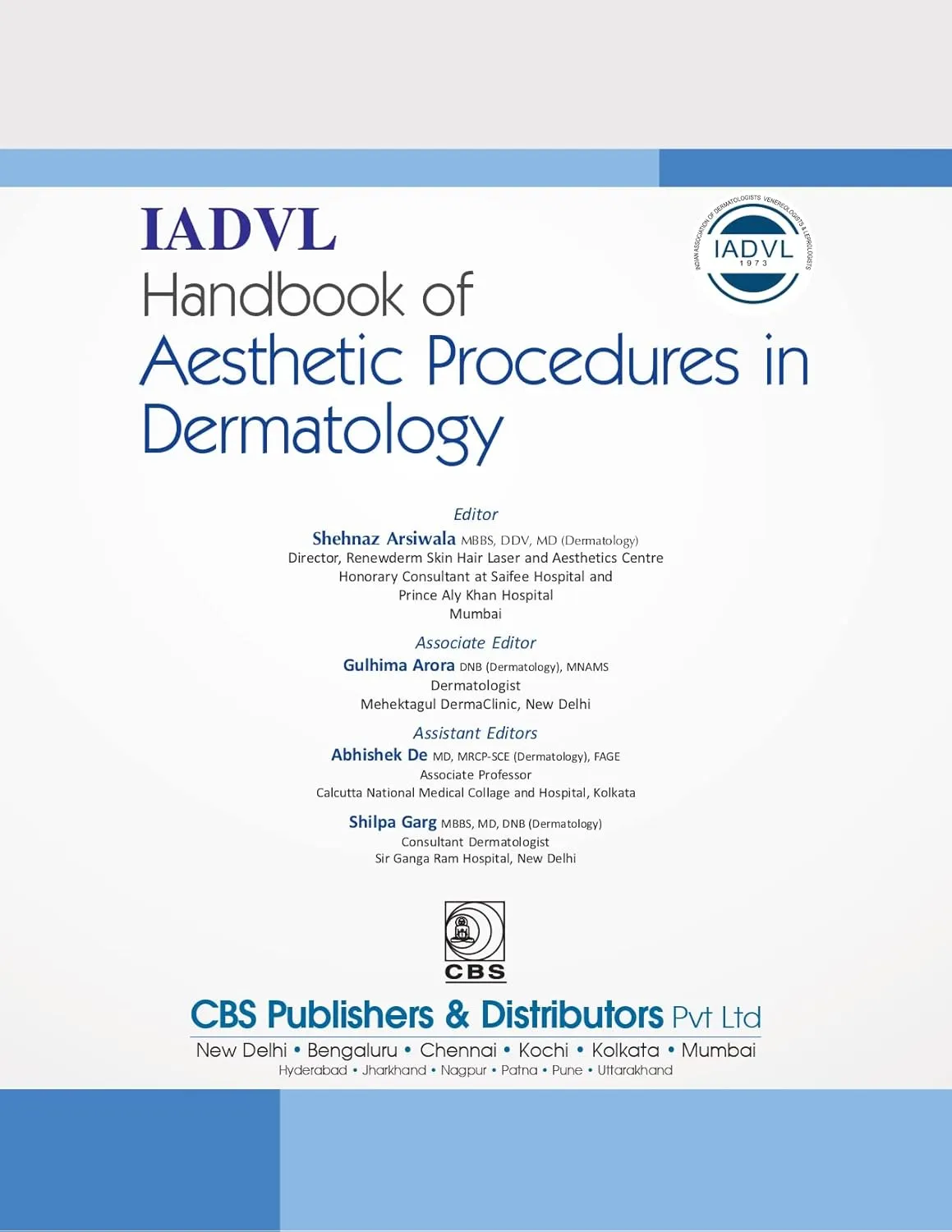 IADVL Handbook Of Aesthetic Procedures In Dermatology | Hardcover