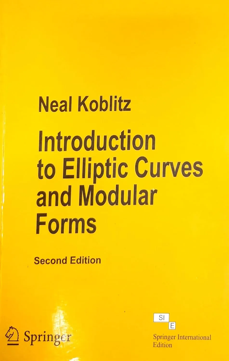 Introduction to Elliptic Curves and Modular Forms | 2nd Edition | Paperback