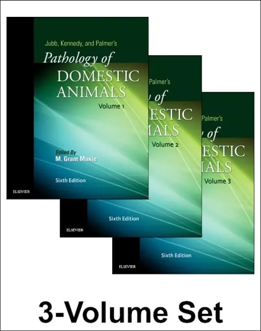 Jubb | Kennedy | and Palmer's Pathology of Domestic Animals | 6th Edition 3 Volume Set | Hardcover