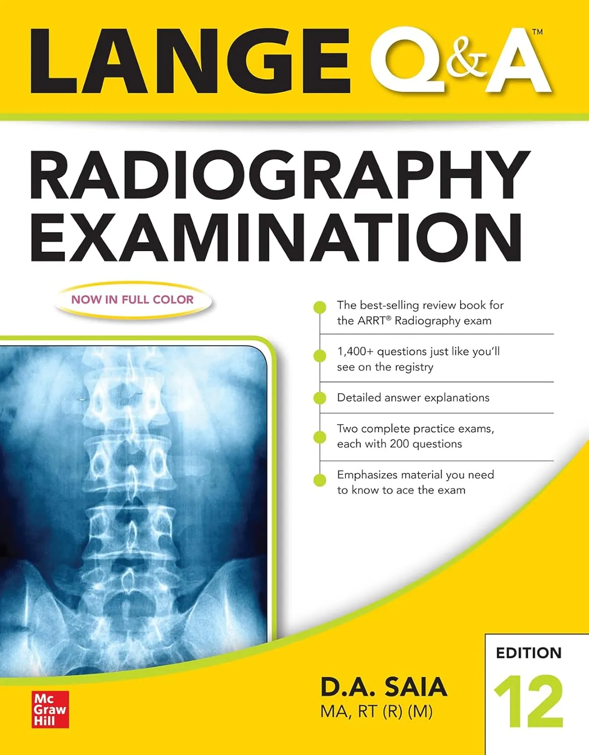 Lange Q And A Radiography Examination 12nd Edition | Paperback