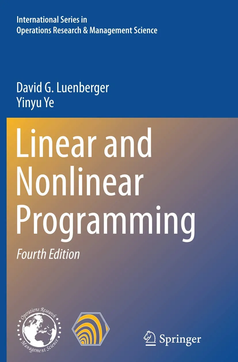 Linear And Nonlinear Programming 4th Edition | Paperback