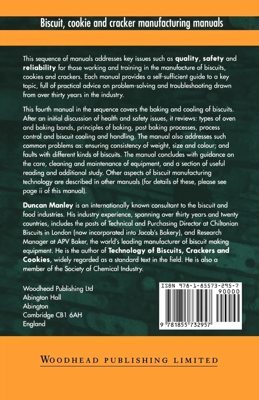 Manual 4 Baking And Cooling Biscuit Cookies And Cracker Manufacturing | Paperback