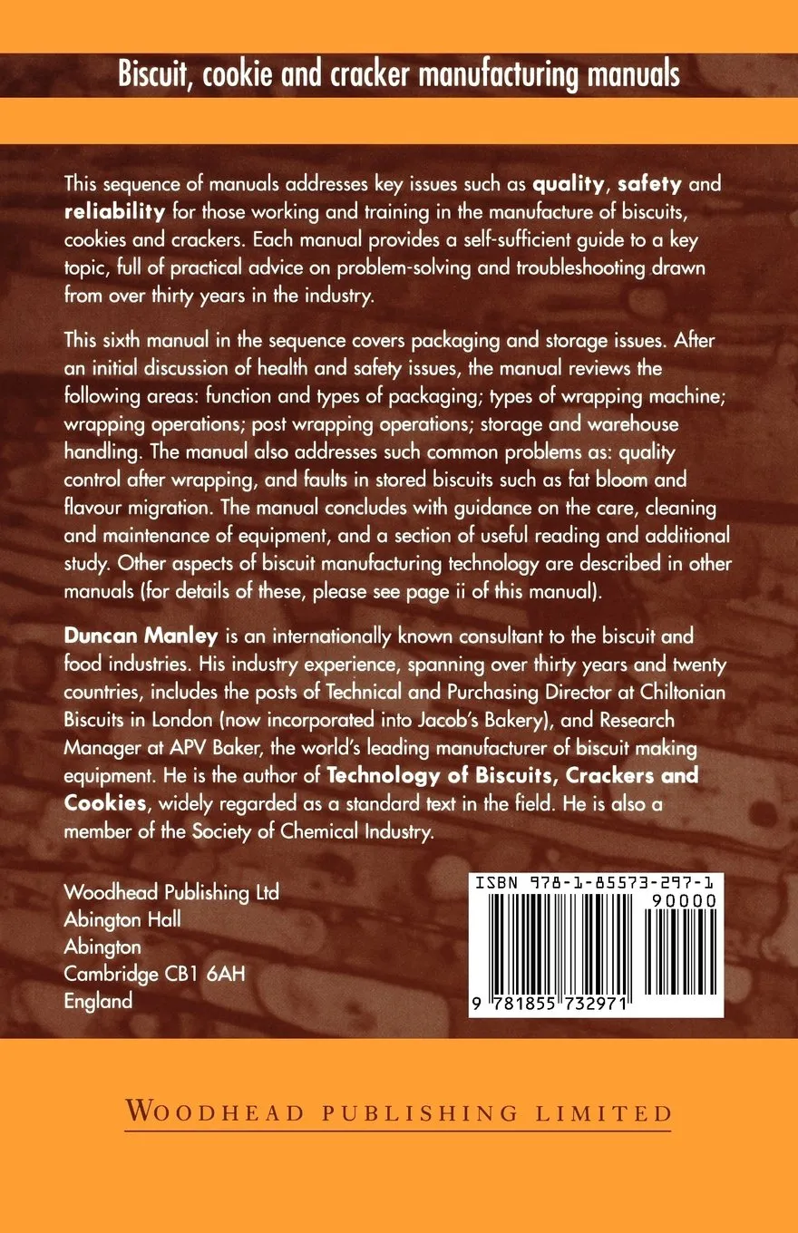 Manual 6 Biscuit Packaging And Storage Biscuit Cookie And Cracker Manufacturing Manuals | Paperback