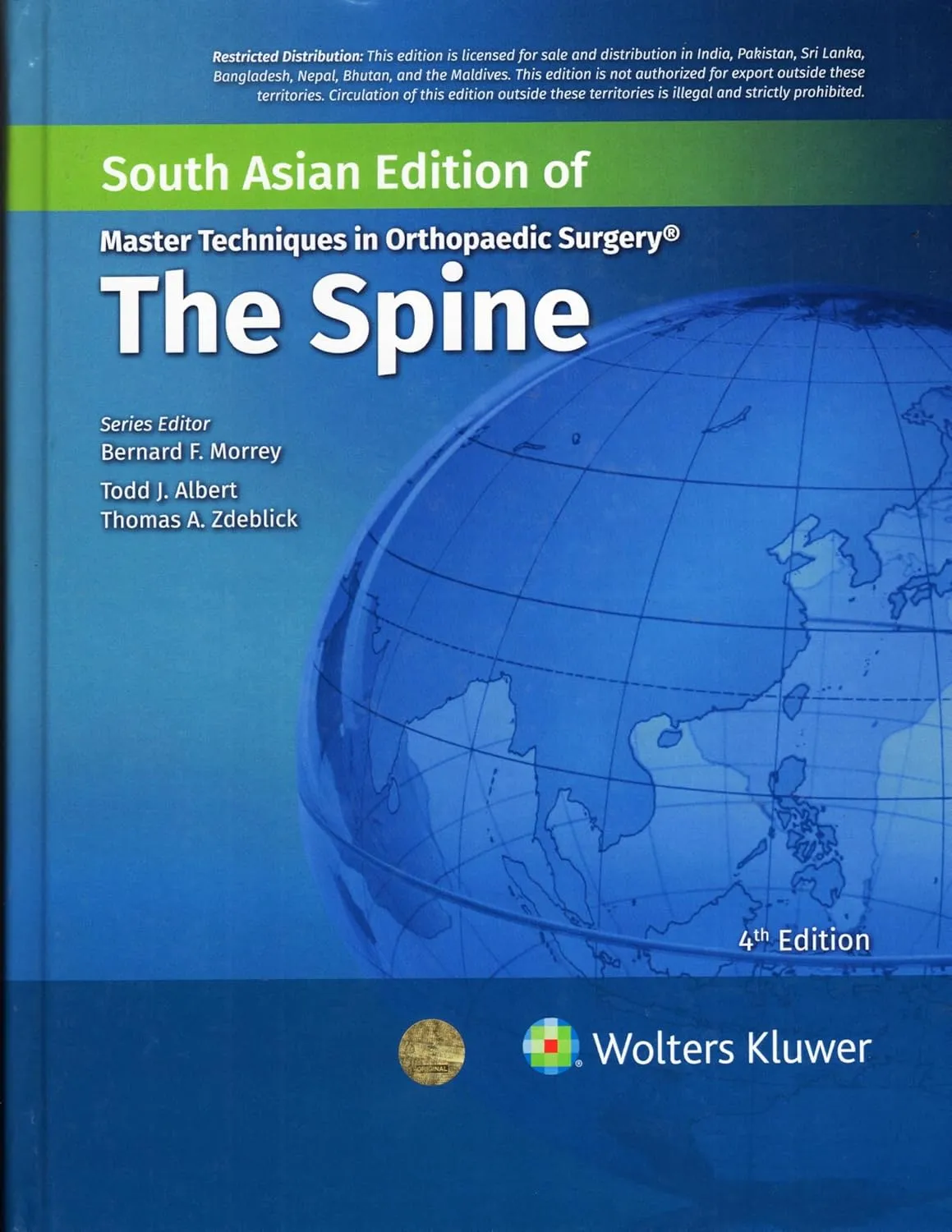 Master Techniques In Orthopaedic Surgery The Spine 4th Editiond (Sae) | Hardcover