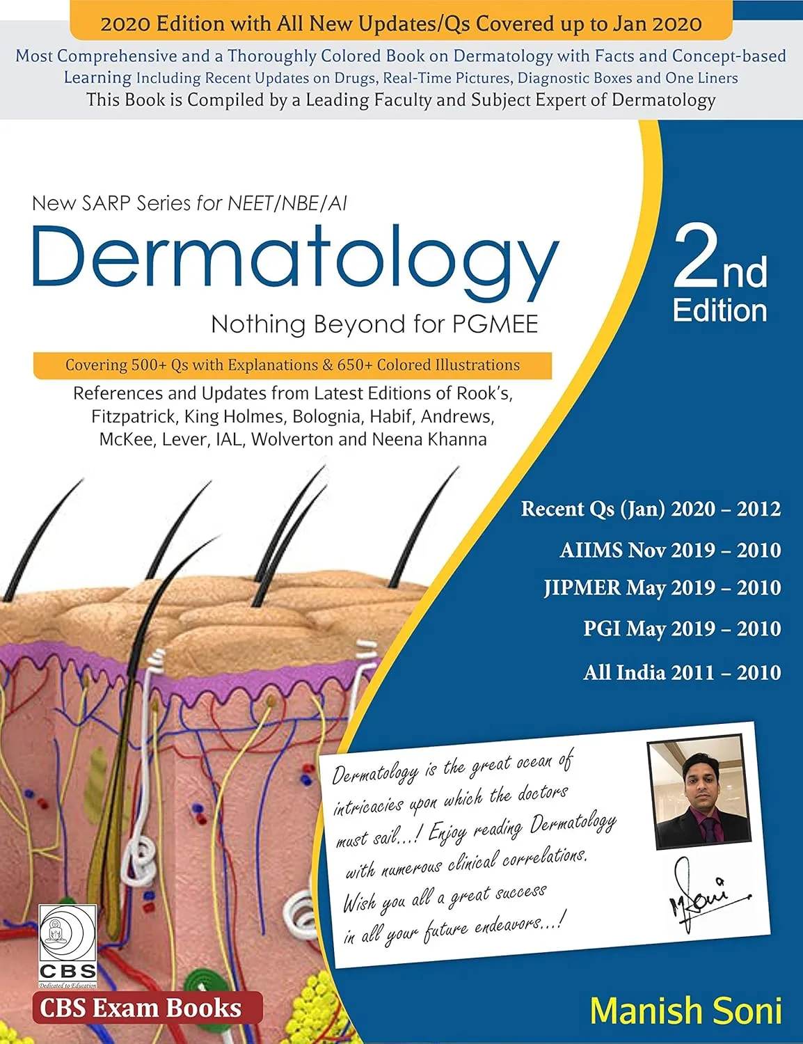 New Sarp Series For NEET NBE AI Dermatology Nothing Beyond For PGMEE | 2nd Edition | Paperback