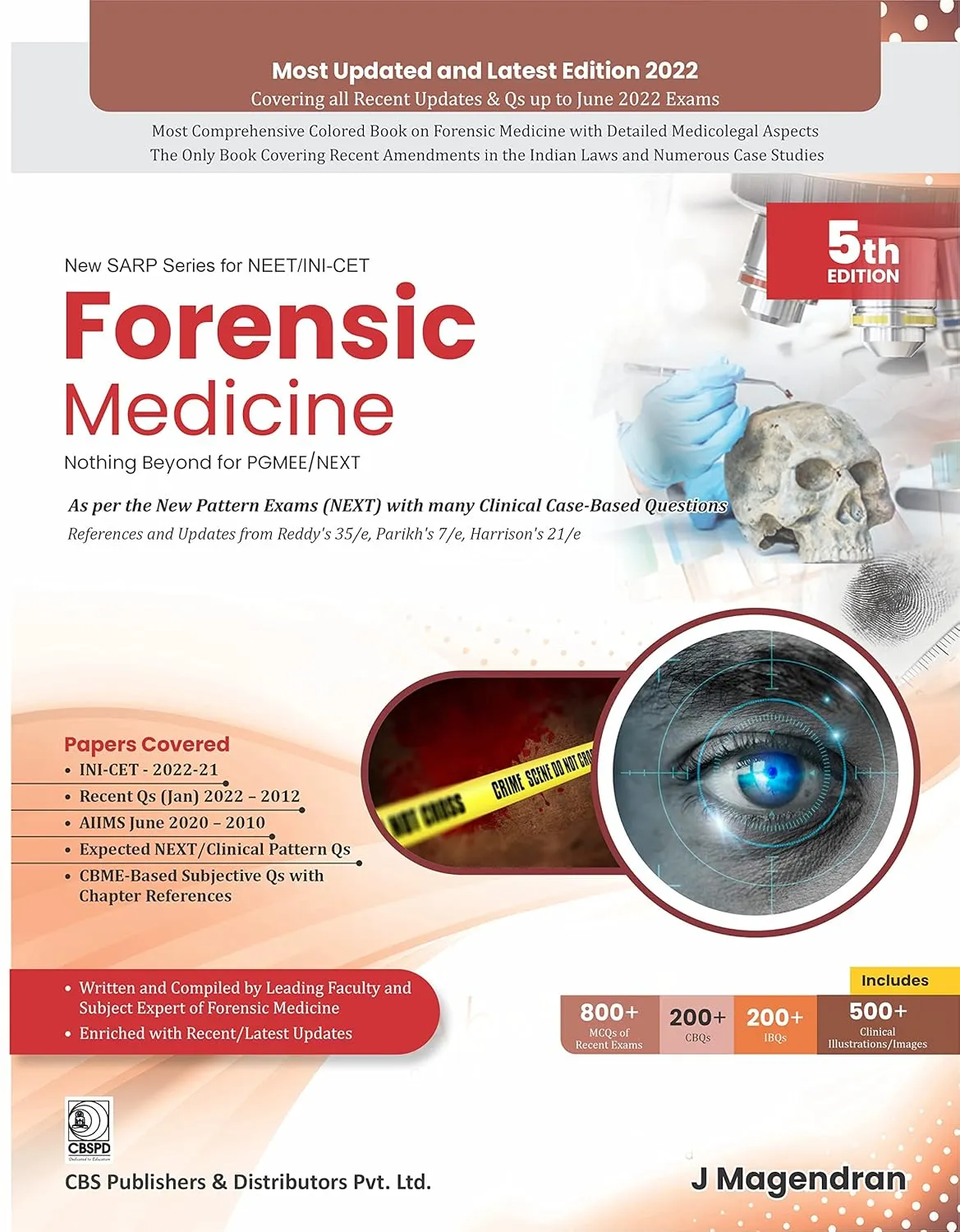 New Sarp Series For Neet NBE AI Forensic Medicine Nothing Beyond For Pgmee 5th Edition | Paperback
