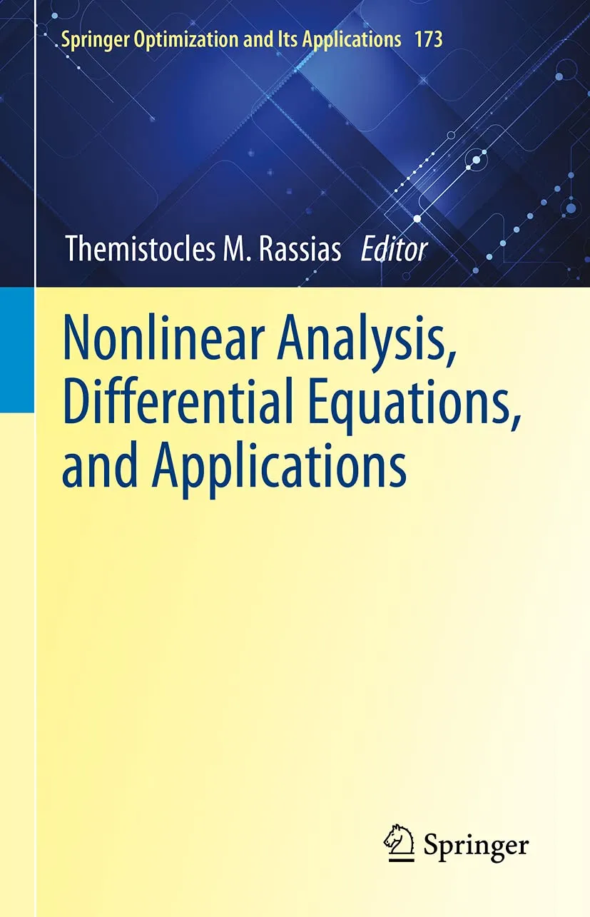 Nonlinear Analysis Differential Equations And Applications | Hardcover