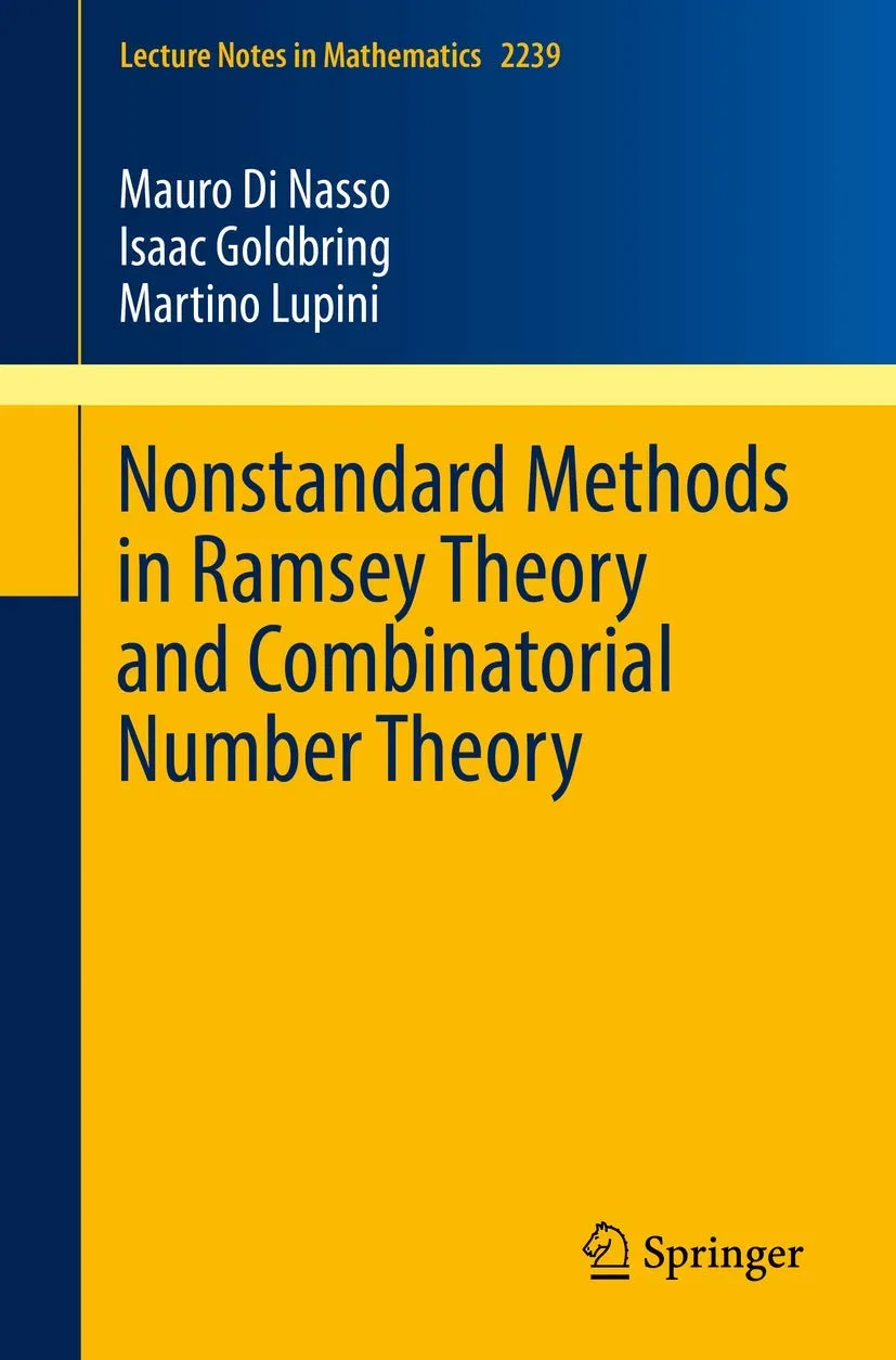 Nonstandard Methods In Ramsey Theory And Combinatorial Number Theory | Paperback