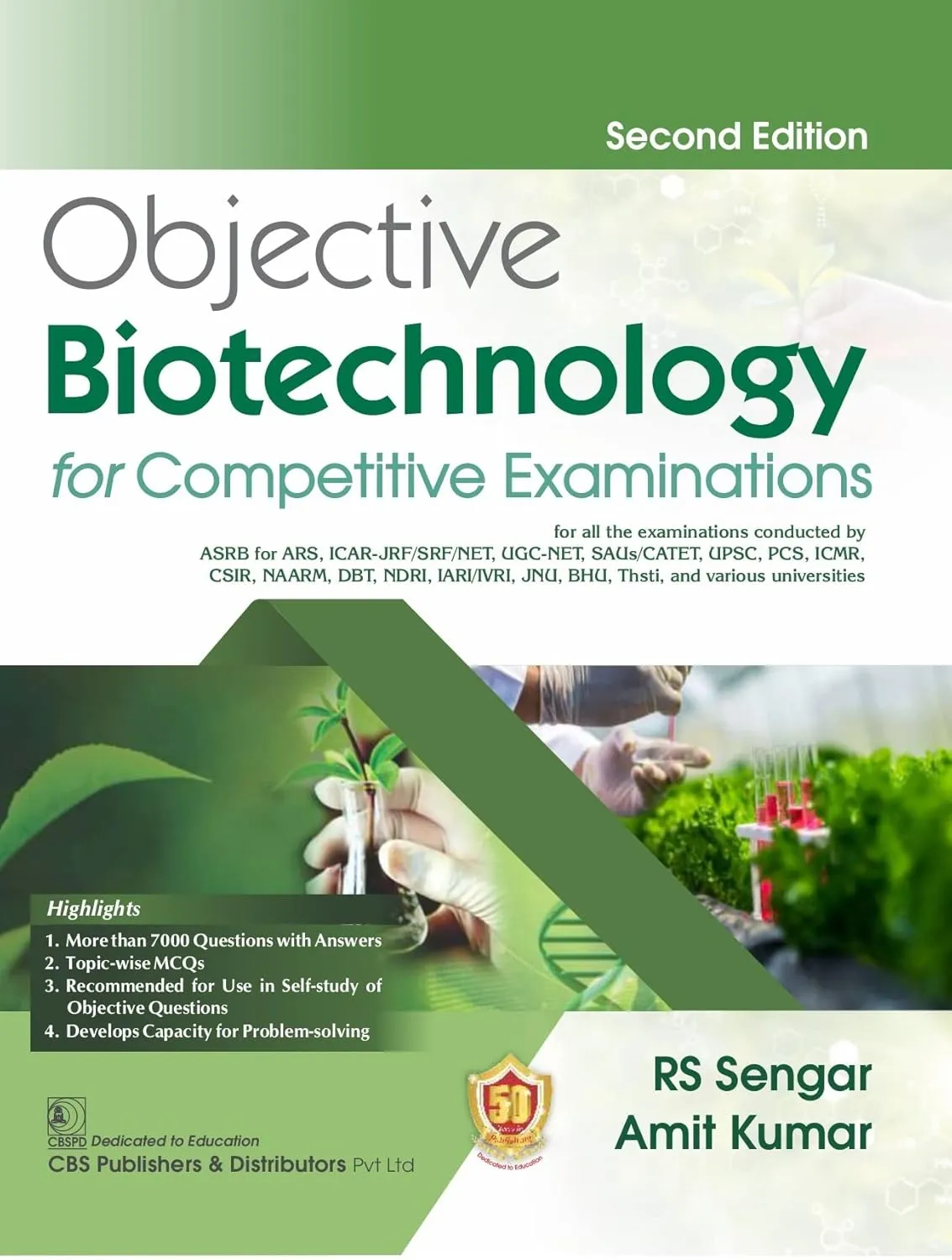 Objective Biotechnology For Competitive Examinations | 2nd Edition | Paperback