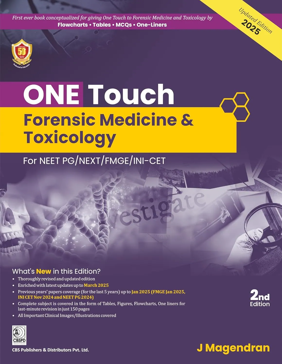 One Touch Forensic Medicine And Toxicology For Neet Pg Next Fmge Ini Cet 2nd Editiond (Pb 2025)