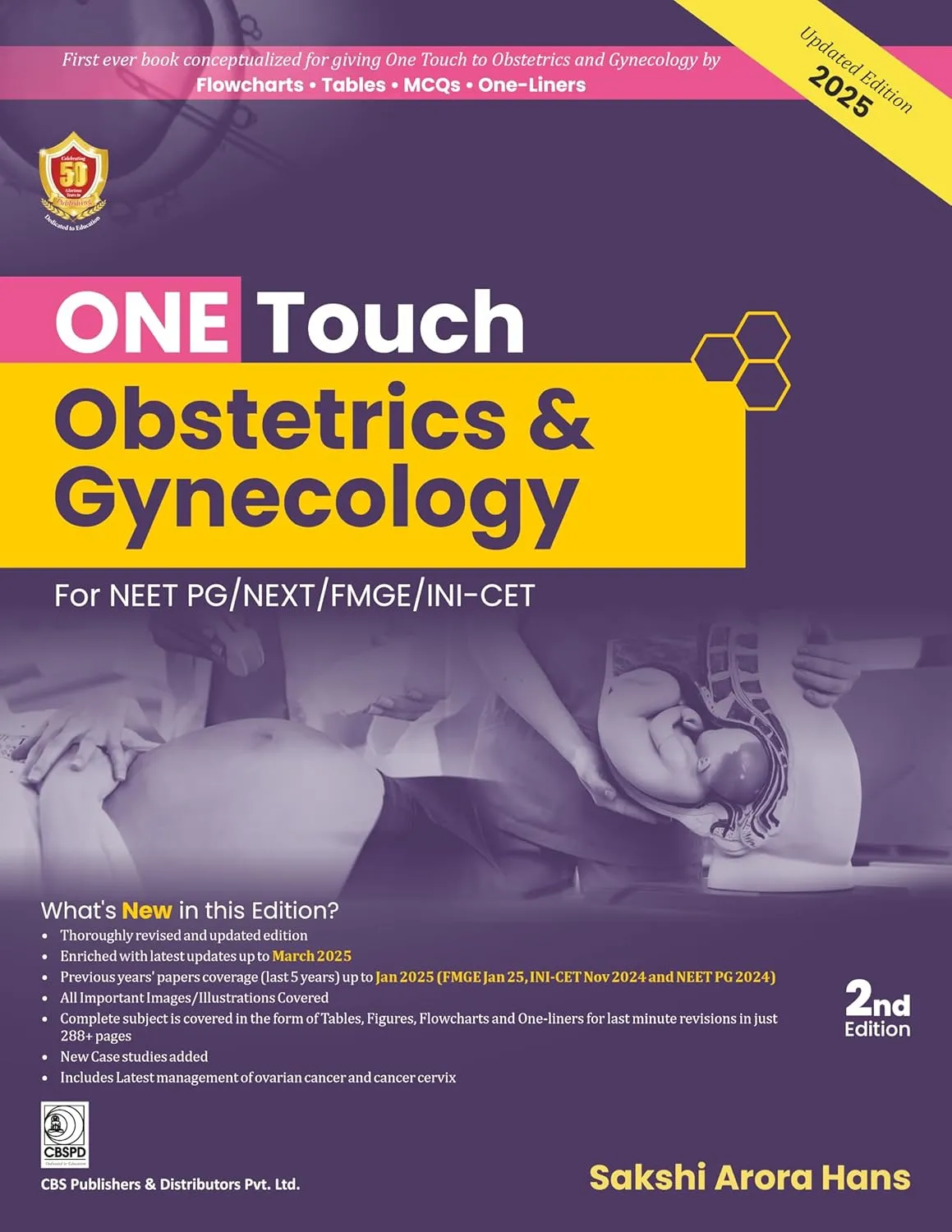 One Touch Obestetrics And Gynecology For Neet Pg Next Fmge Ini Cet 2nd Editiond (Pb 2025)