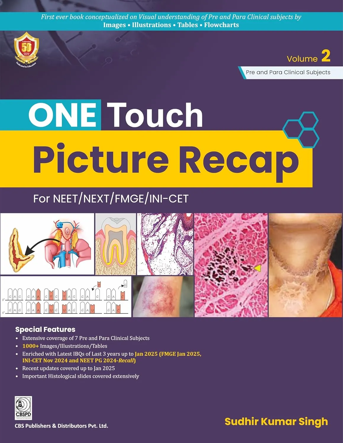 One Touch Picture Recap For Neet Next Fmge Ini Cet Volume 2 | Paperback