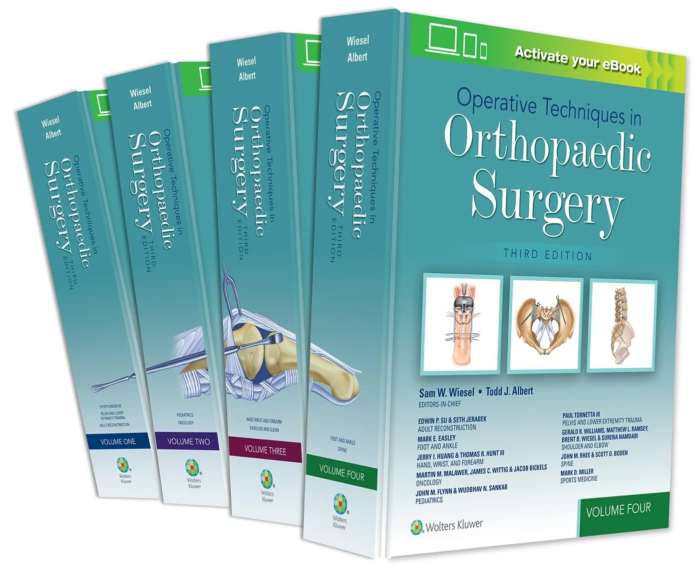 Operative Techniques In Orthopaedic Surgery Includes Full Video Package | Third Edition 4 Vol Set | Hardcover
