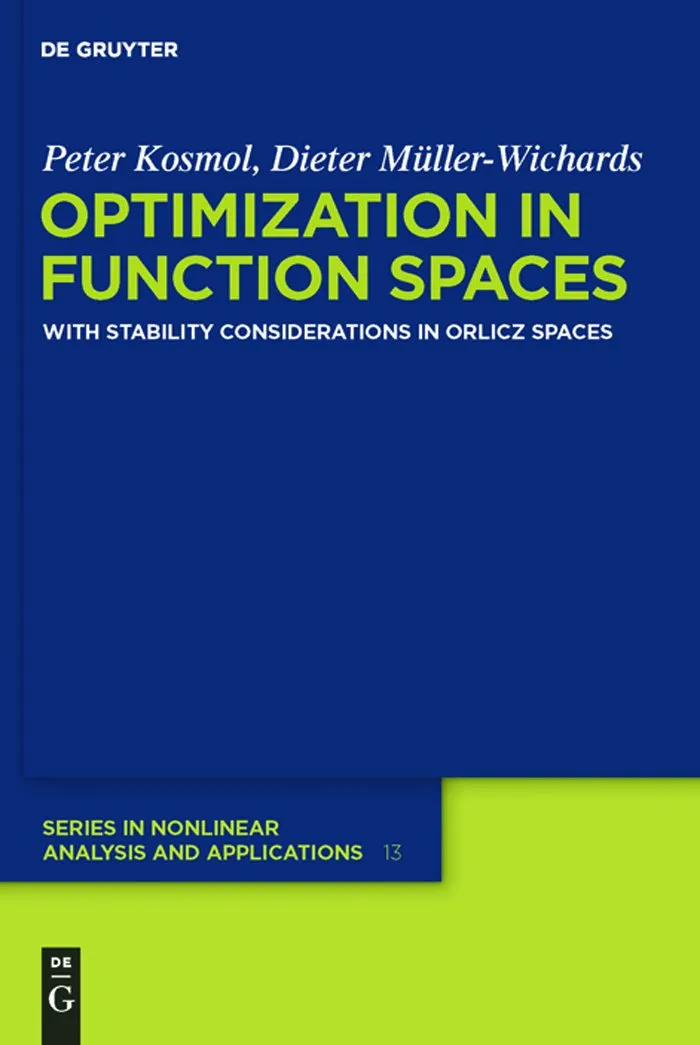 Optimization in Function Spaces | Hardcover