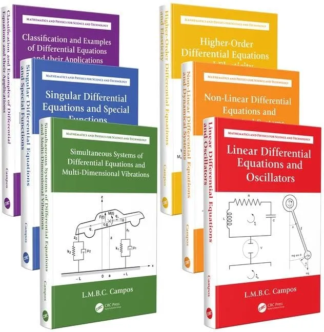 Ordinary Differential Equations with Applications to Trajectories and Vibrations (Mathematics and Physics for Science and Technology) | 6 Volume Set | Hardcover