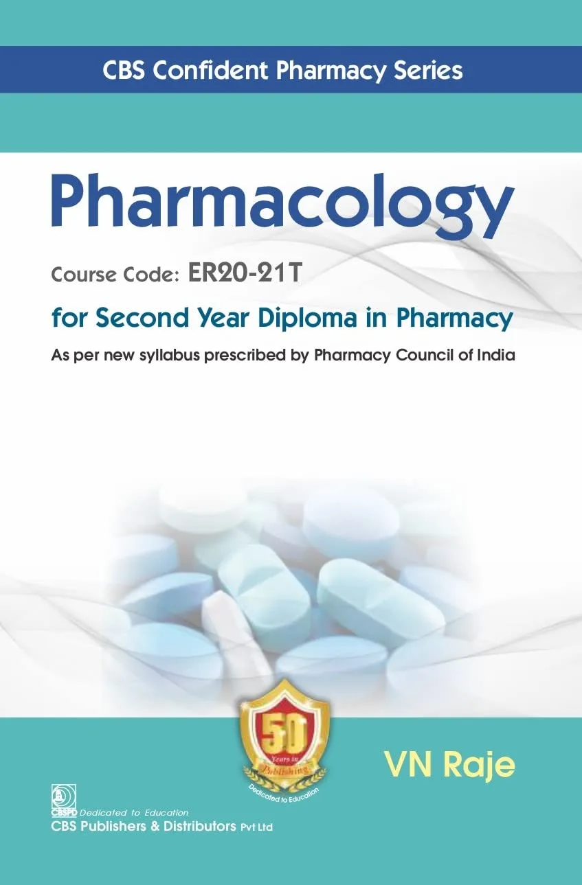 Pharmacology For Second Year Diploma In Pharmacy | Paperback