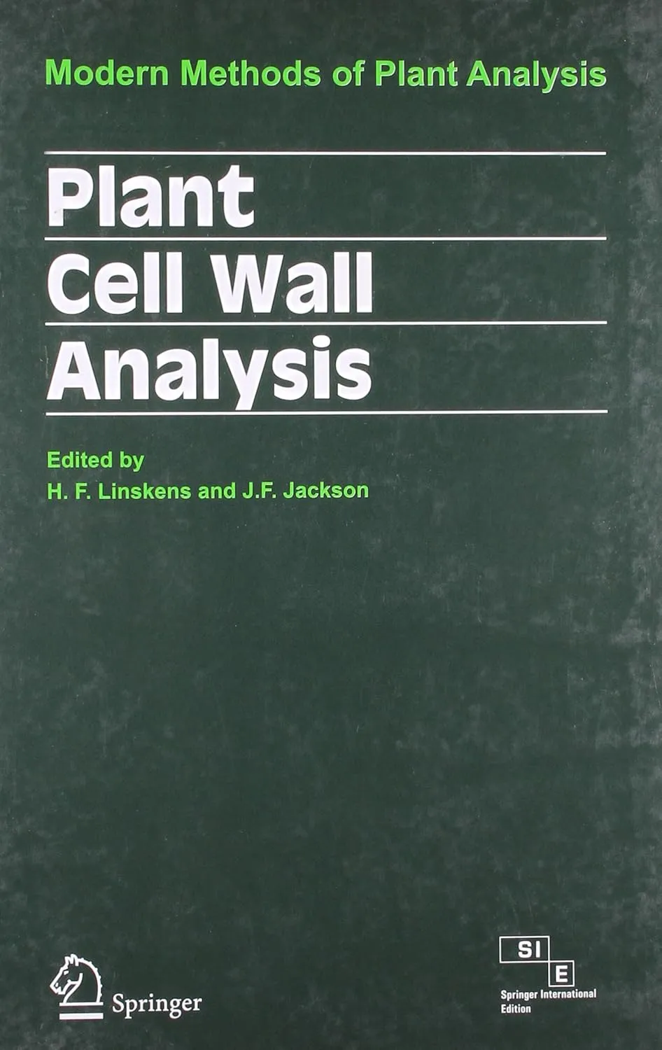 Plant Cell Wall Analysis Modern Methods of Plant Analysis | Hardcover