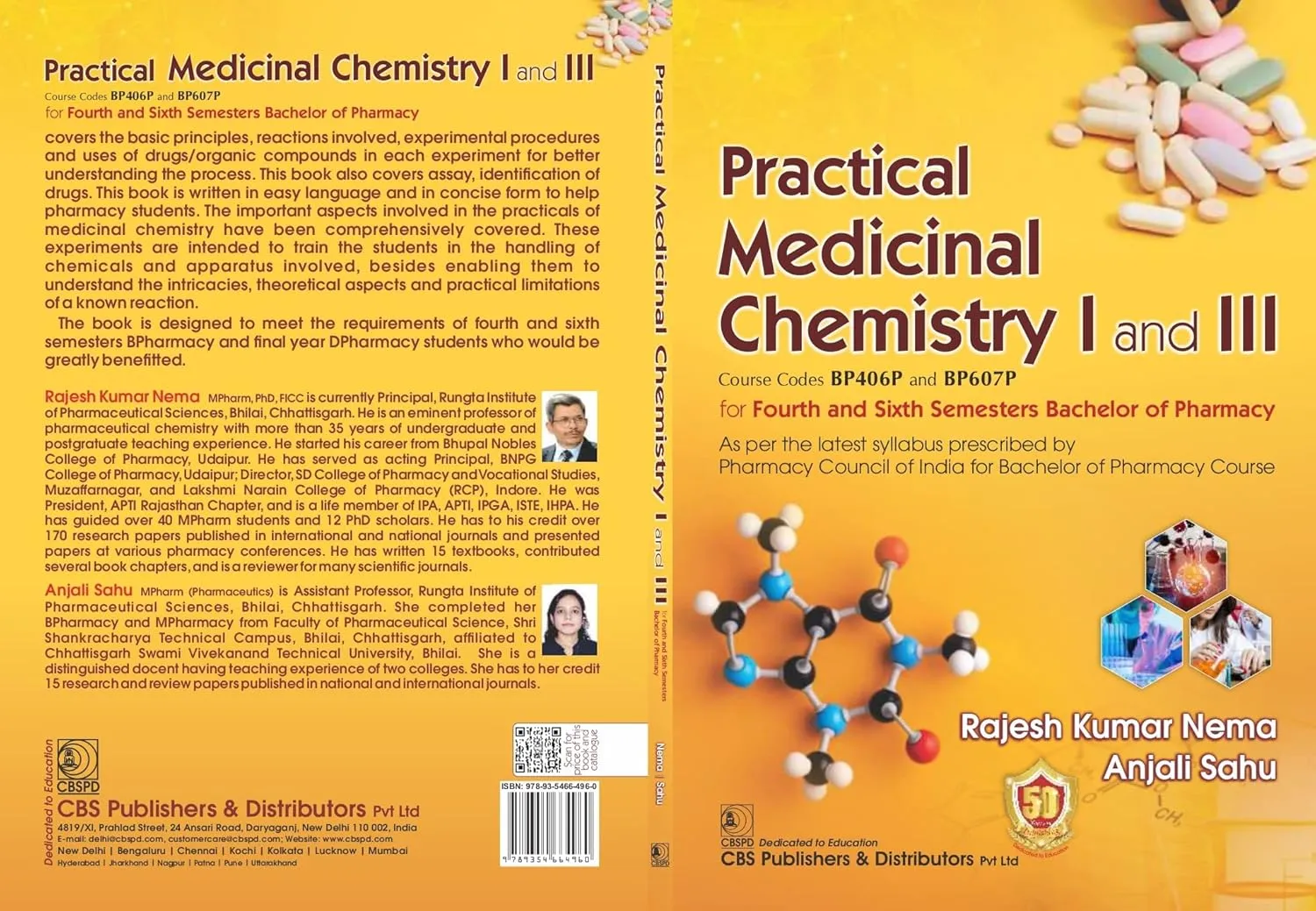 Practical Medicinal Chemistry I And Iii For Fourth And Sixth Semesters Bachelor Of Pharmacy | Paperback
