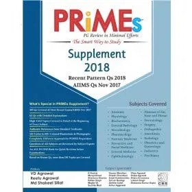 PRiMEs PG Review in Minimal Efforts- Supplement 2018 | Paperback