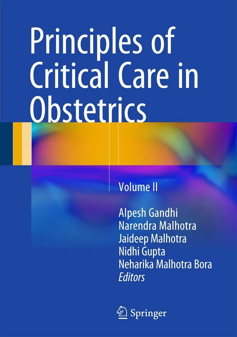 Principles of Critical Care in Obstetrics | Volume 2 | Hardcover