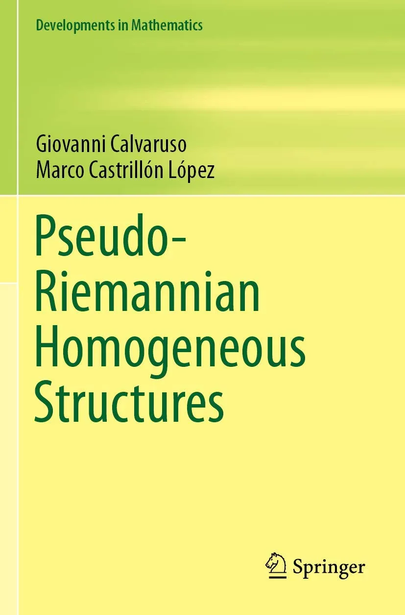Pseudo Riemannian Homogeneous Structures | Paperback