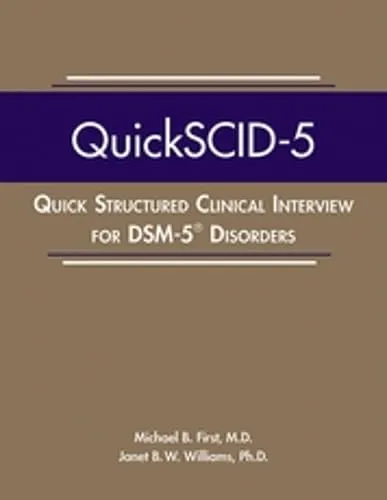 Quickscid 5 Quick Structured Clinical Interview For Dsm 5 Disorders | Paperback