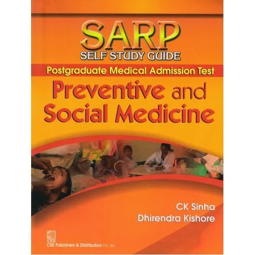 SARP- Self Study Guide Post Graduate Medical Admission Test Preventive and Social Medicine | 7th Edition | Paperback