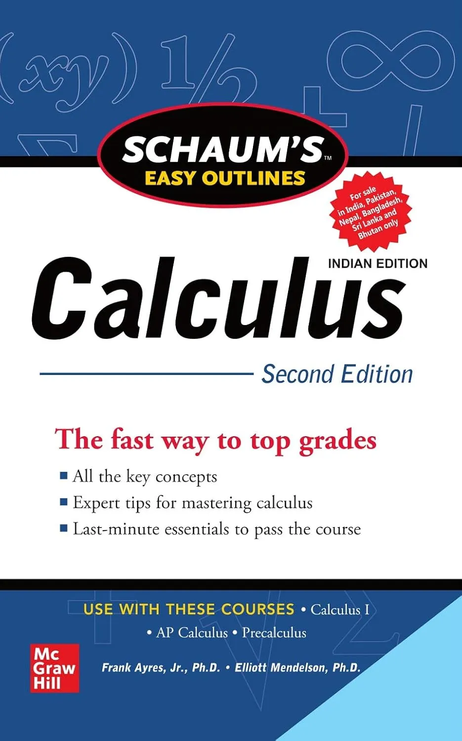 Schaum's Easy Outlines Of Calculus 2nd Edition | Paperback