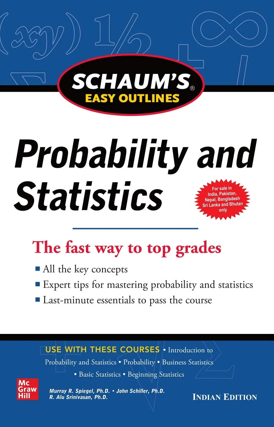 Schaum's Easy Outlines Of Probability And Statistics | Paperback