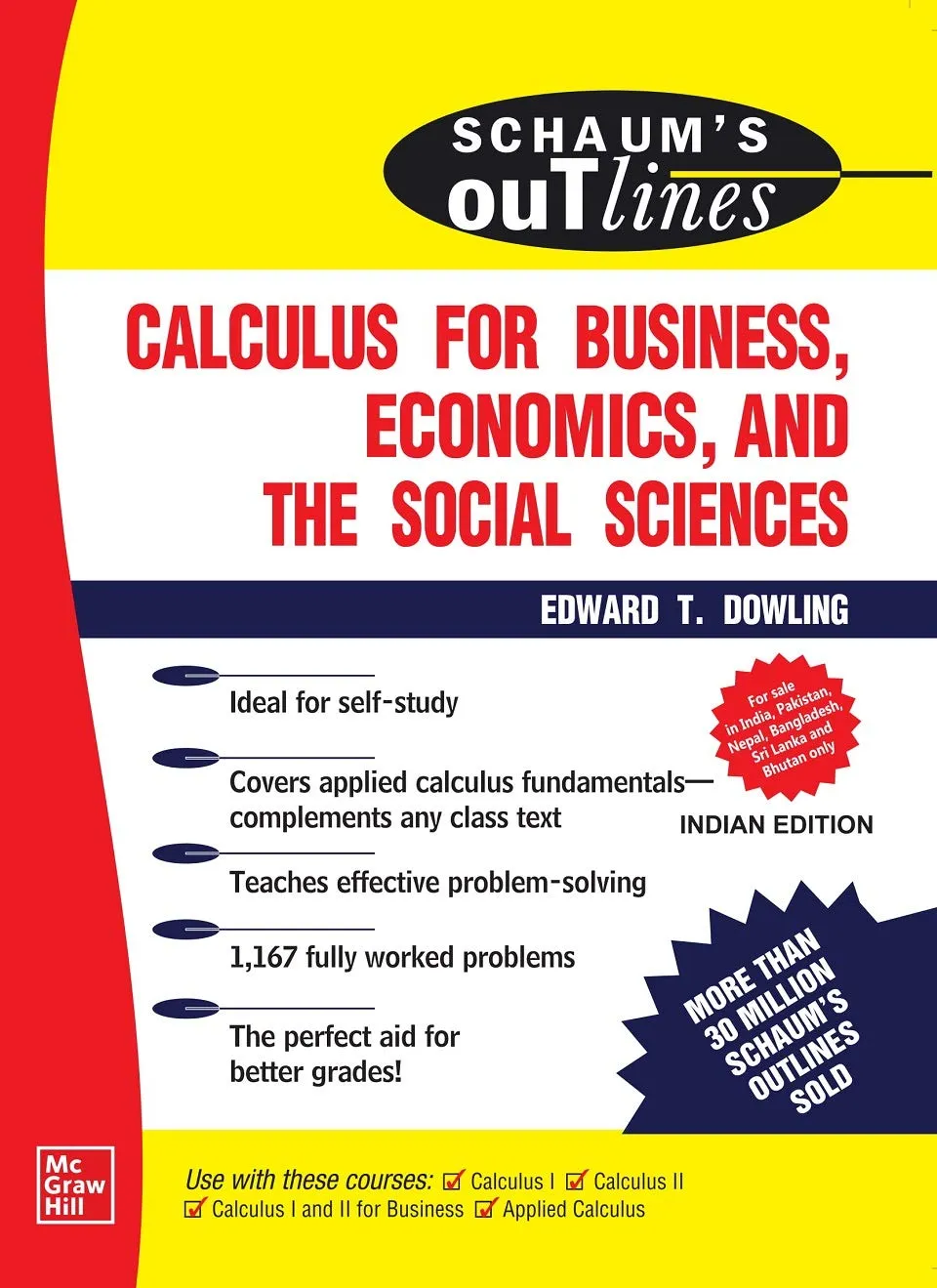 Schaum's Outline Of Calculus For Business Economics And The Social Sciences | Paperback