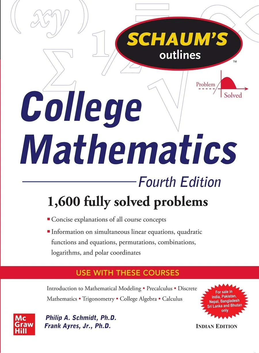 Schaum's Outline Of College Mathematics 4th Edition Problem Solved | Paperback