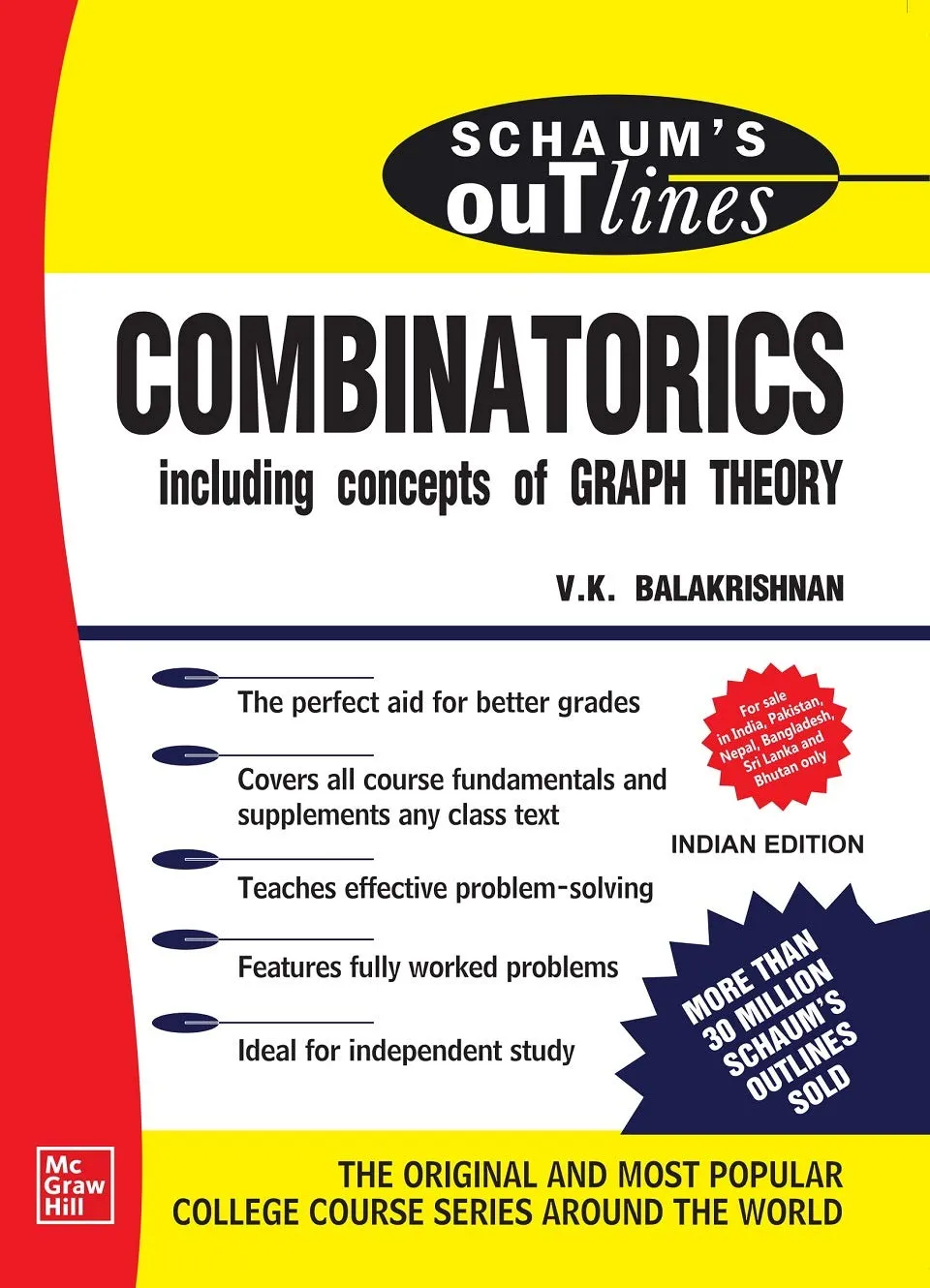 Schaum's Outline Of Combinatorics Including Concepts Of Graph Theory | Paperback