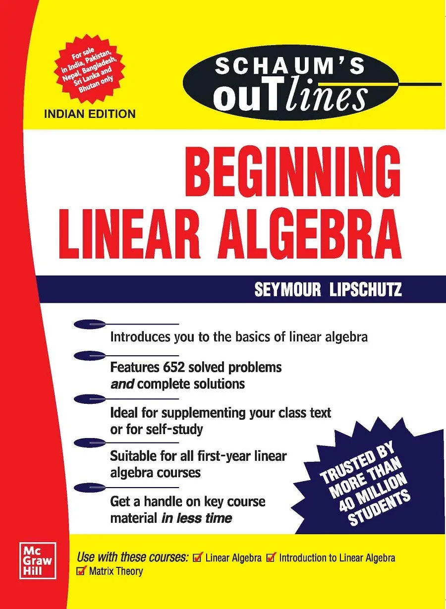 Schaum's Outlines Of Beginning Linear Algebra | Paperback
